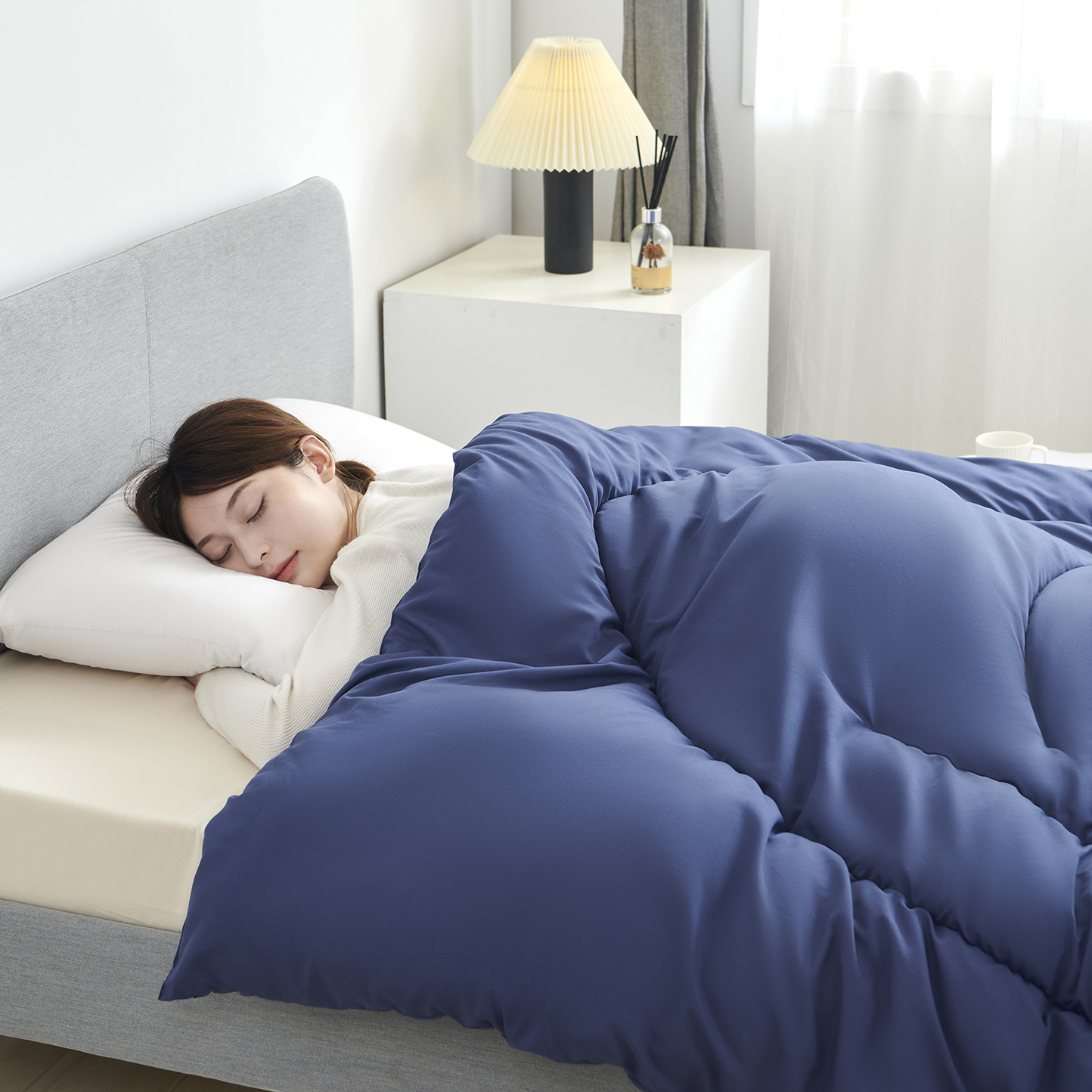 China Designer Decorative Pinch Woolen Bamboo Duvets