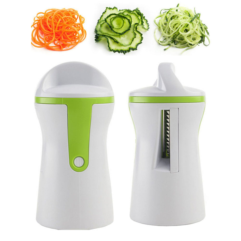 Hot Sale Kitchen Tools Funnel Model Spiral Slicer Vegetable Shred Device Cooking Salad Carrot Cutter