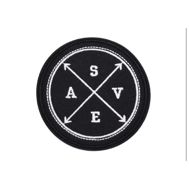 Factory Wholesale Embroidered Patch Embroidered Seal Cloth Paste For Shoe