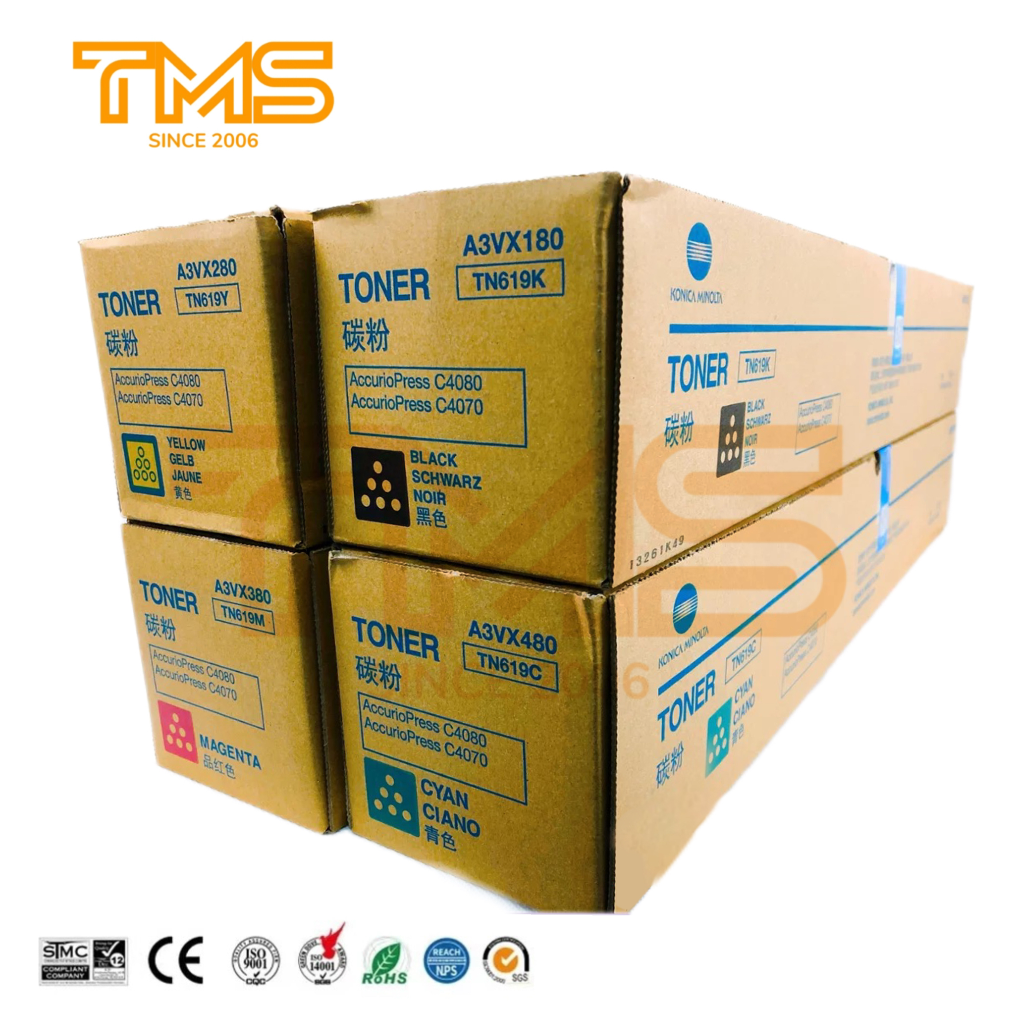 Оригинальный TN619 для KONICA MINOLTA Bizhub C4070 C4080 тонер-картридж TN 619 TN-619 для KONICA MINOLTA Bizhub C 4070 4080 KONICA MINOLTA Bizhub Тонер-новая версия