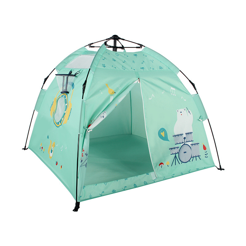 Automatic Folding Oxford Fabric Single Layer Outdoor and indoor Children Game Tent For 1-2 Persons