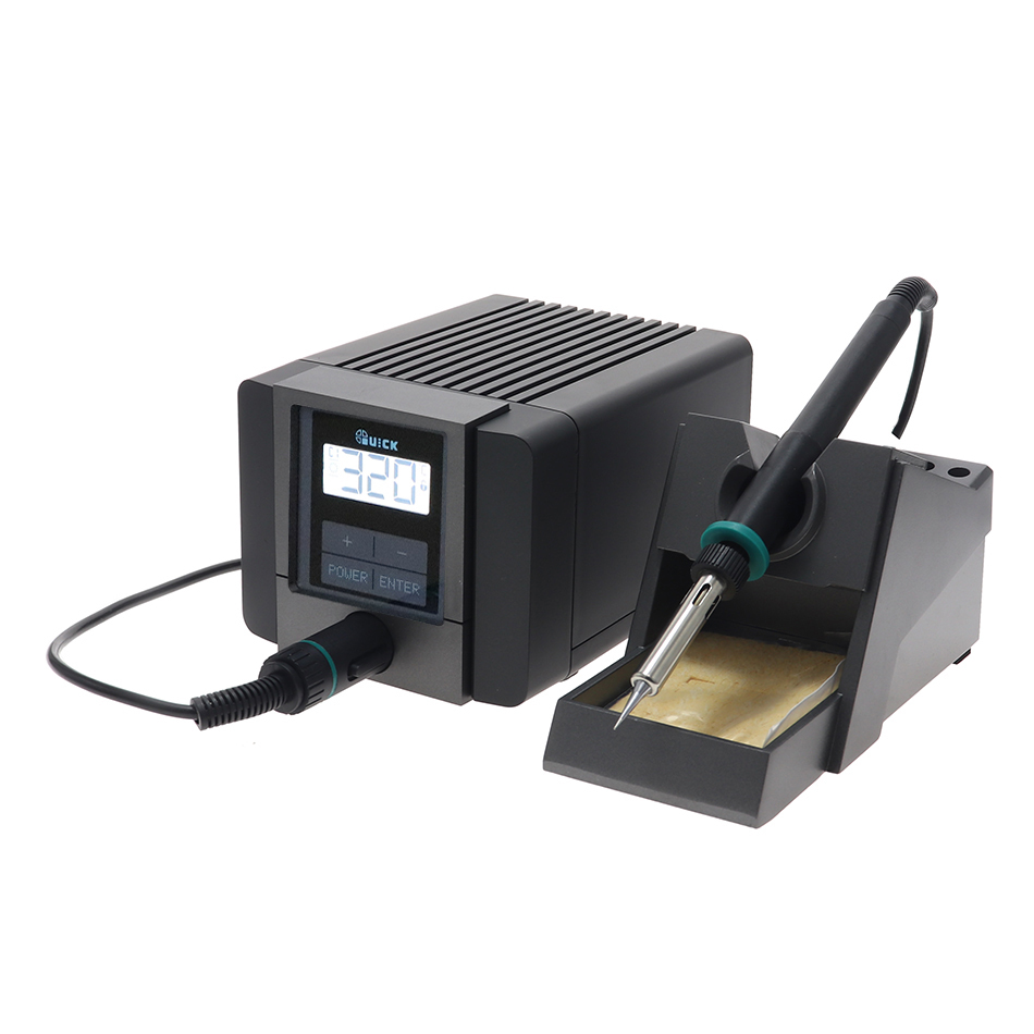 Новые Quick TS1100 паяльная станция профессиональная 90w интеллигентая (ый) без свинца Термовоздушная паяльная станция для продажи