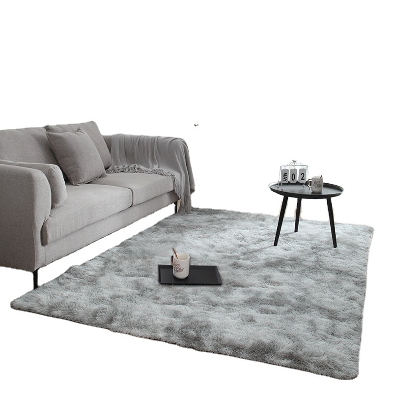 Nordic style polyester mixed material 4cmPV fleece faux fur fabric rabbit custom rug