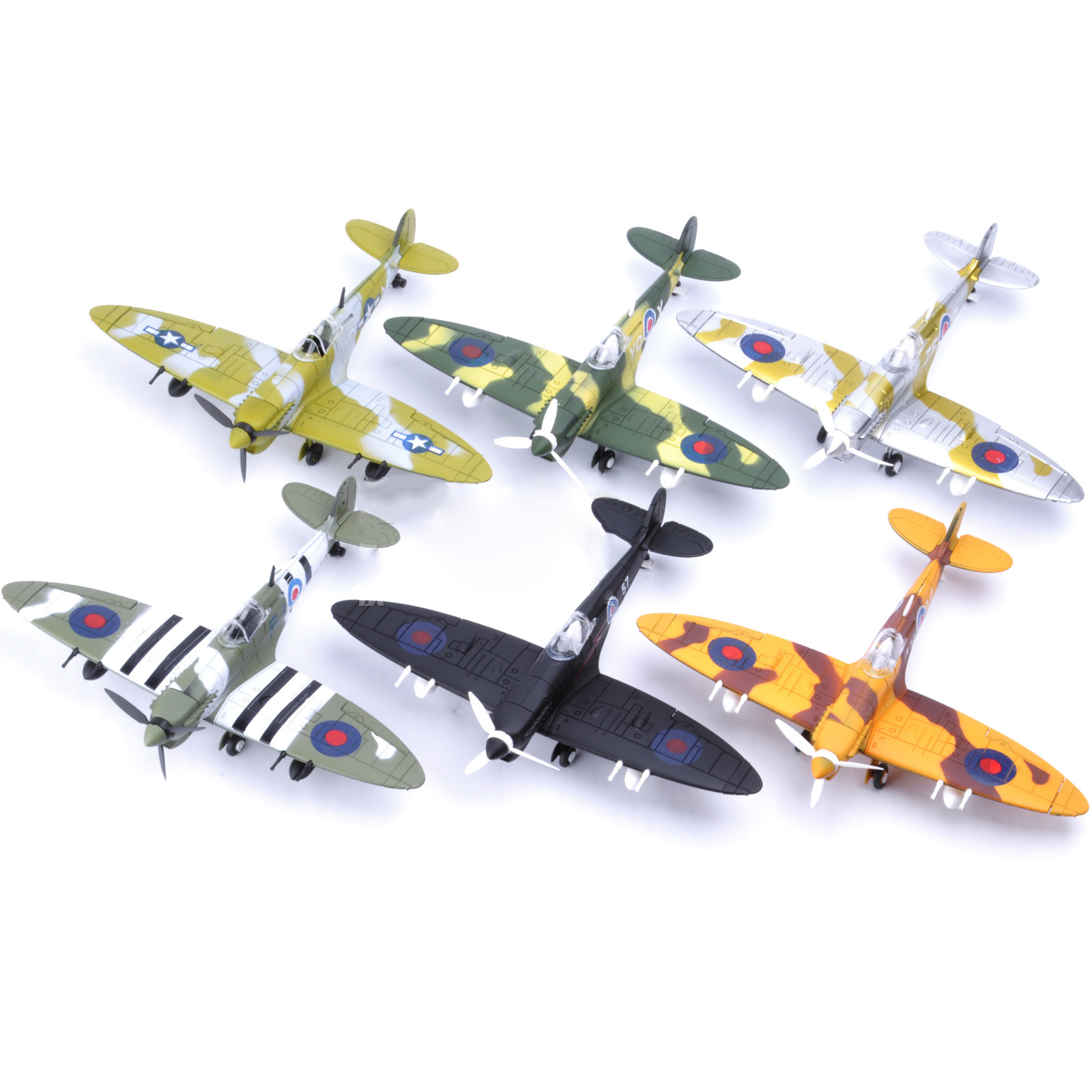 1/48 масштаб Британский Spitfire истребитель собрать модель игрушки строительные блоки кирпичи Фланкер боевых самолетов литья под давлением война-II случайный цвет