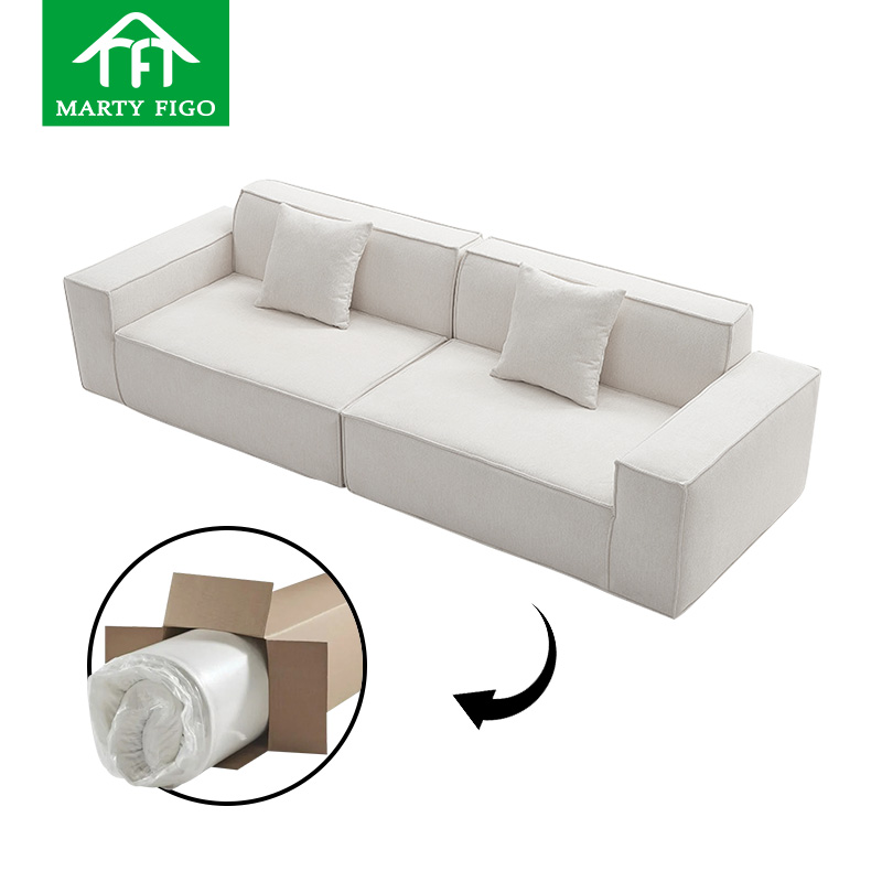 High quality nordic combination compress sofa in box living room hotel lobby foam cushion sofa sectional sofa set home furniture