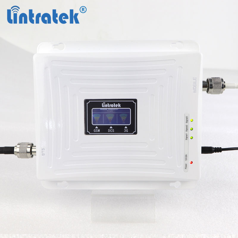 Трехдиапазонный 900 1800 2100 МГц gsm репитер в Пакистане 2g, 3g, 4g, kw20c-gdw мобильной сети Усилитель сотовый усилитель lintratek