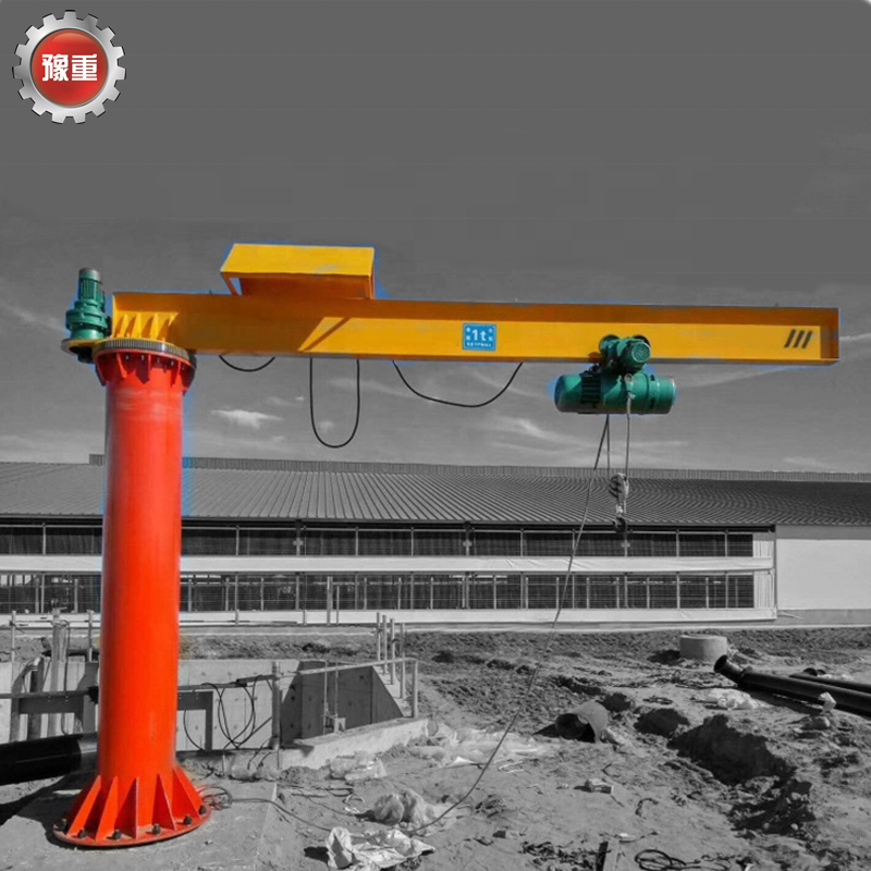 360 Degree column mount jib crane for workshop 1t electric jib crane