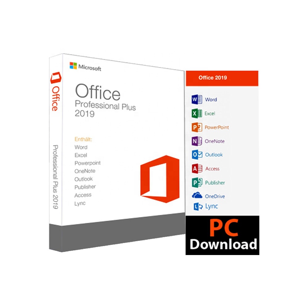 Офис office2019 Pro Plus, 5 шт., готовый запас, доставка по электронной почте, офис 2019, профессиональный пользователь pro 5, онлайн Активация, Офис PP