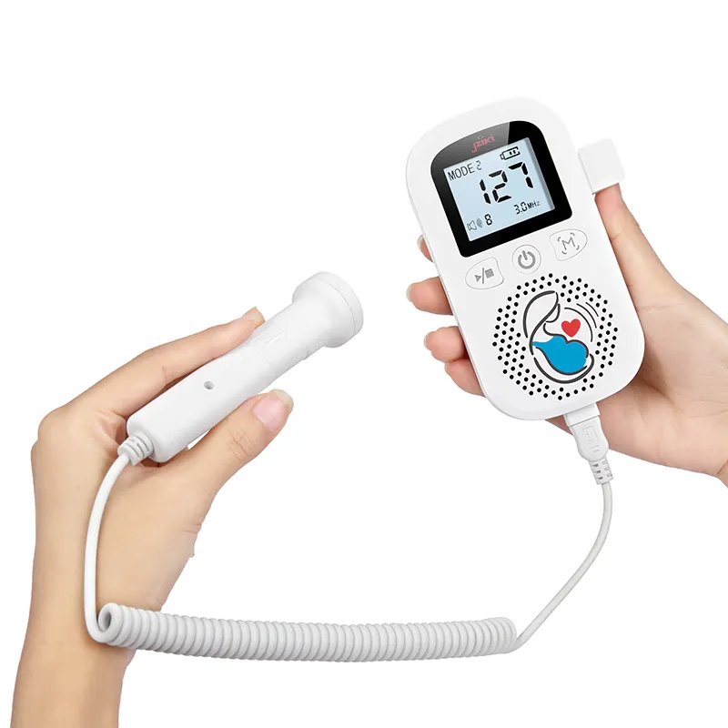 Portable New Doppler Fetal Heart Apparatus Baby Heart Rate Meter Baby Heartbeat Monitor Fetal Doppler