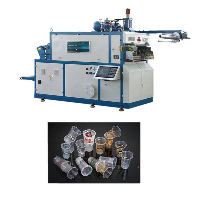 Disposable plastic cup making thermoforming machinery