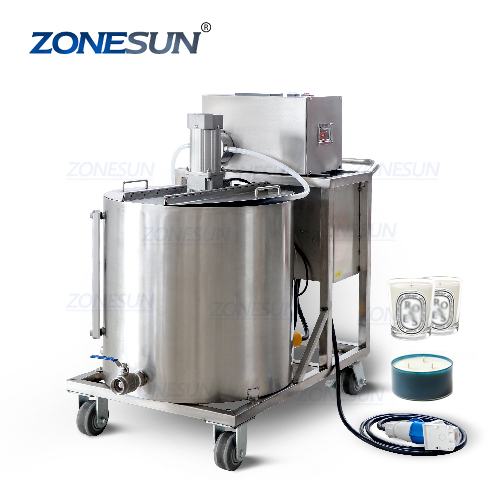 ZONESUN ZS-GTCD полуавтоматическая насос с зубчатой передачей чай ярко-розовыми лентами и парафин паста с подогревом свечи пульт дистанционного управления разливная машина завалки