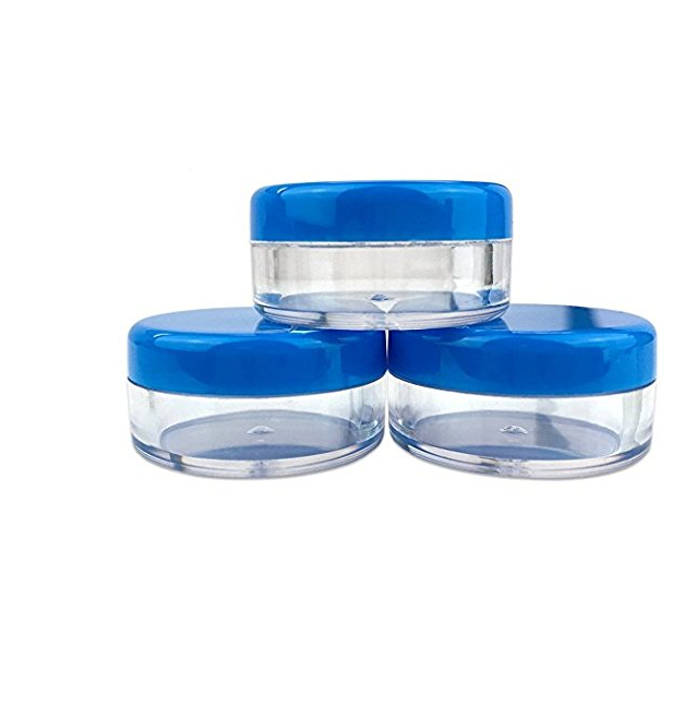 5 Grams Acrylic Clear Round Jars - BPA Free Containers for Cosmetic/Lotion/ Cream/ Makeup