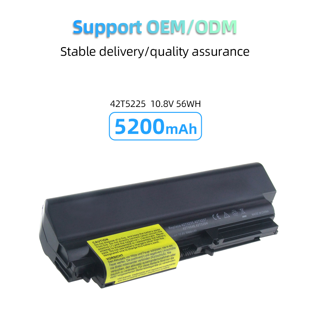 Аккумулятор для ноутбука IBM R61 T400 T61, 5200 мАч, 10,8 В, 84 Вт/ч, 41U3197