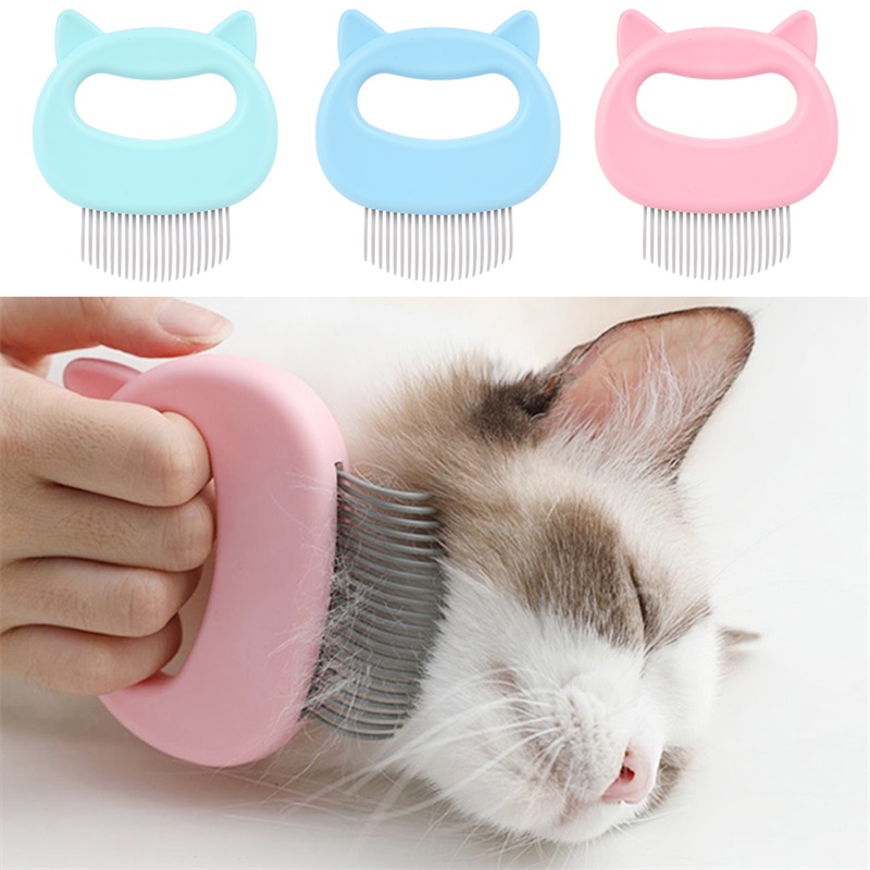 New Pet Cat Dog Massage Combs Grooming ABS Hair Removal Pet Shell Needle Comb Animal Cleaning Comb 1 Pcs Pet Supplies