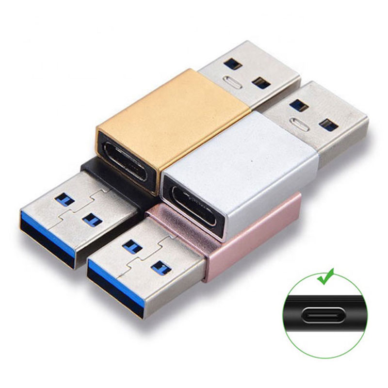2020 Тип C Женский к USB Мужской конвертер адаптер для передачи данных и зарядки адаптер USB C адаптер