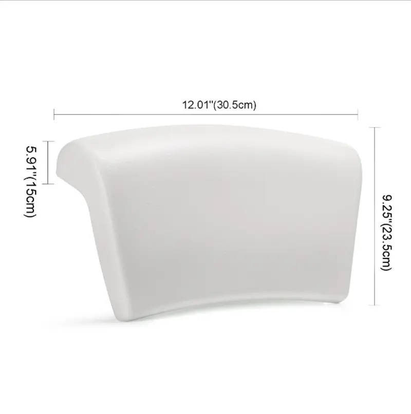 Bathtub easy to clean, Pu waterproof and durable bath pillow