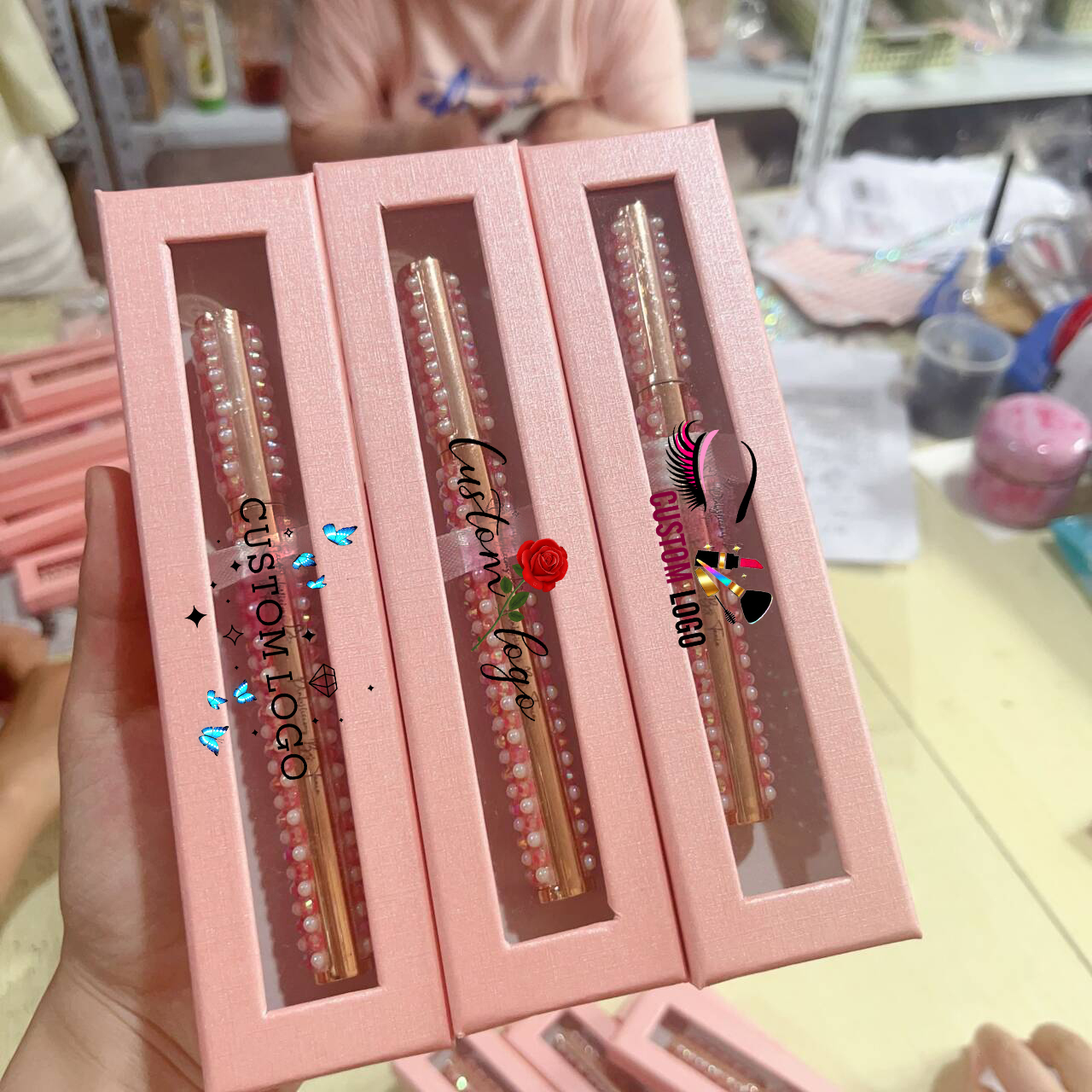 Eyelashes Lash Adhesive Eyeliner Pen False Eyelash Glue for Strip Waterproof Private Label Eyelash Glue