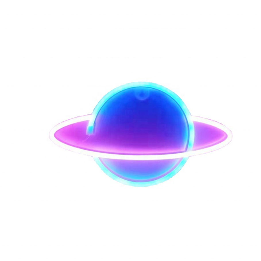 12V Custom Indoor Battery Powered Led Neon Rope Light Led Planet Lightning Rainbow Rocket Modeling Led Neon Lights