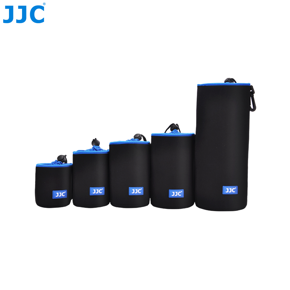 JJC Waterproof Camera Neoprene Lens Pouch For Canon Nikon Fuji Sony Olympus DSLR Lens