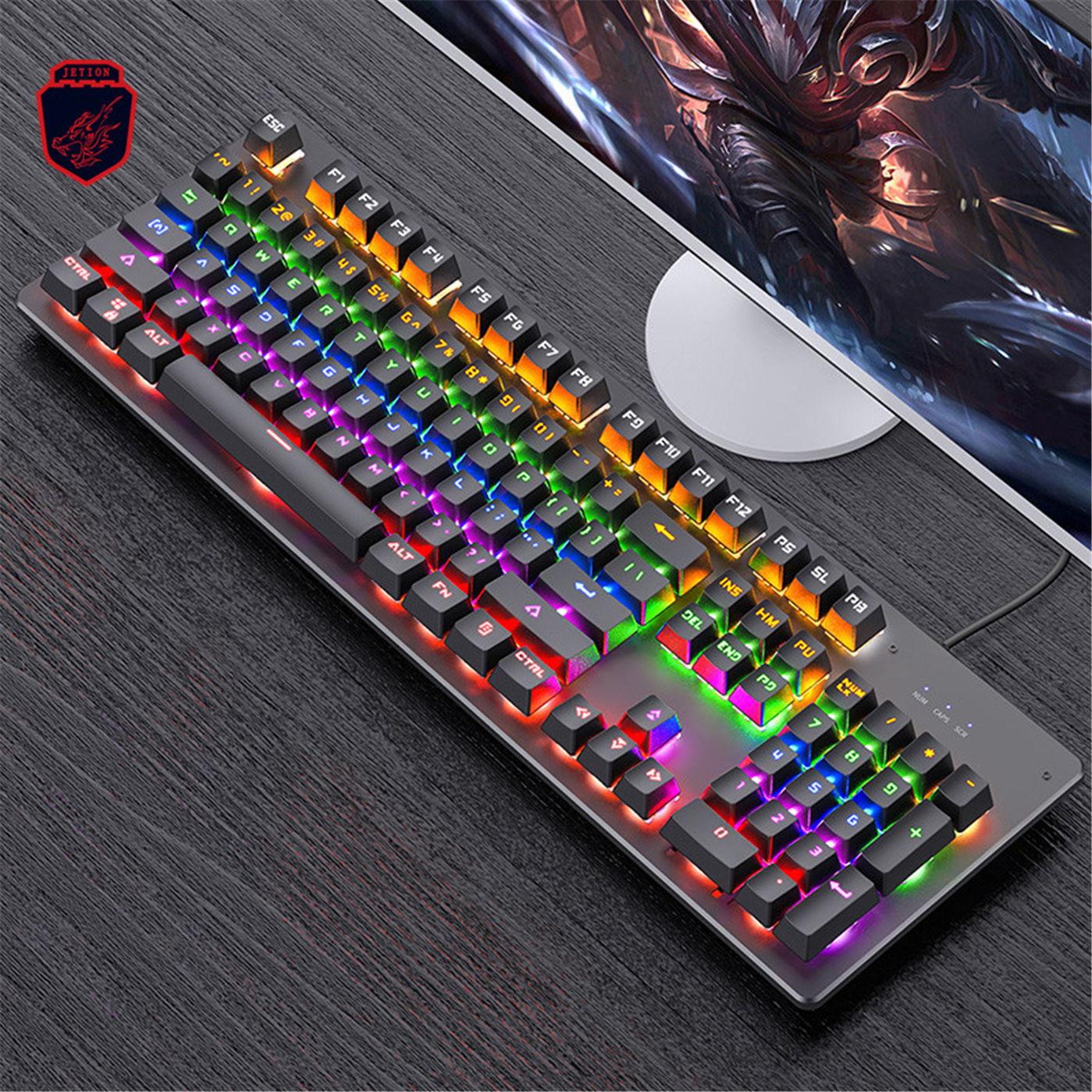 Лучшая продажа, игровая механическая клавиатура RGB, проводная игровая клавиатура для компьютера/офиса