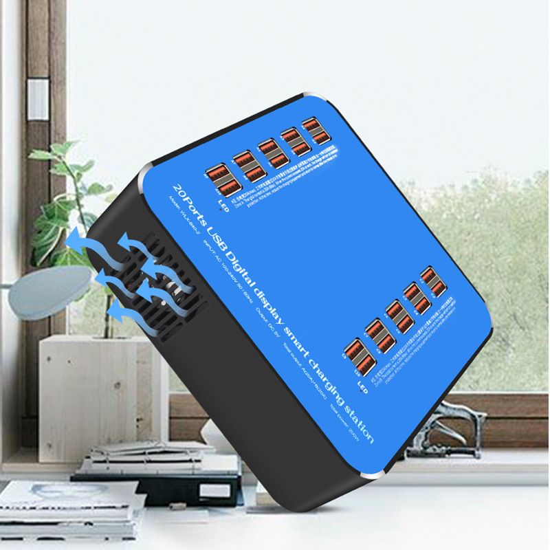 20 30 40 Ports USB Charging Station Multiport Desk Travel Fast Charger for iPhone iPad Xiaomi Huawei LG Cellphone Tablet