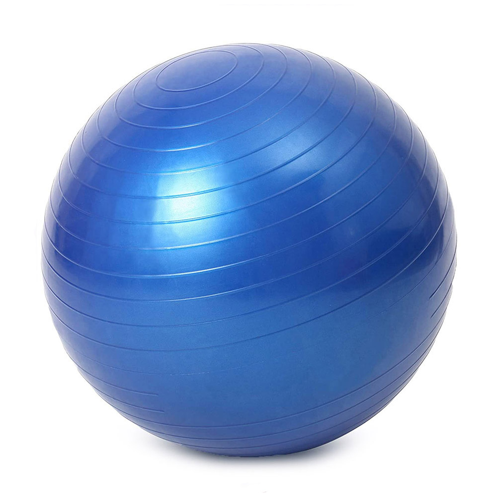 Gym 55cm Premium Black PVC Yoga Ball Private Label Exercise Gym Soft Eco Friendly Fitness Ball