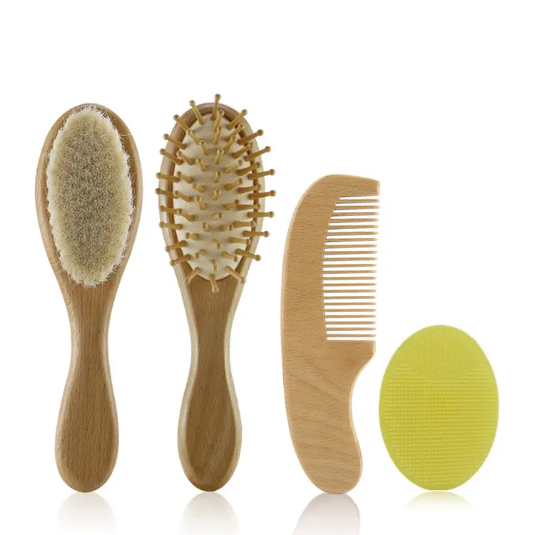 yue wholesale Hot Selling wooden Hair Brush Comb Air Cushion Hair Brush Massage Children Hair Comb