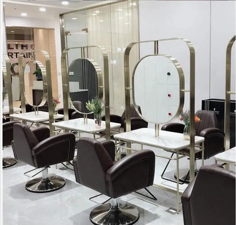 Beauty Salon Mirror Chair And Mirror Set