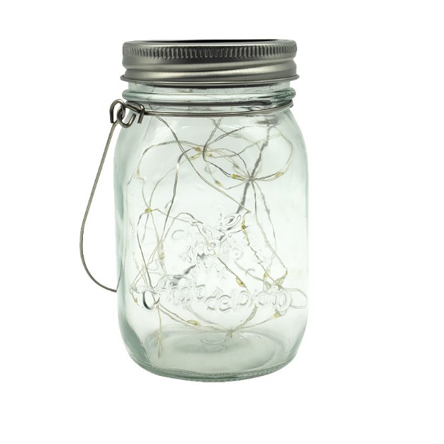 Solar glass can decorative lamp solar glass jar