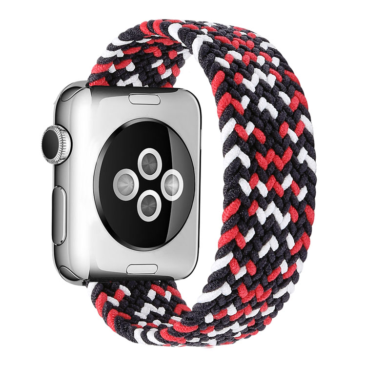Новое поступление 2021, лидер продаж, Плетеный соло-ремешок для Apple Watch серии 6, Эластичный Плетеный ремешок для iWatch Series SE 5 4 3