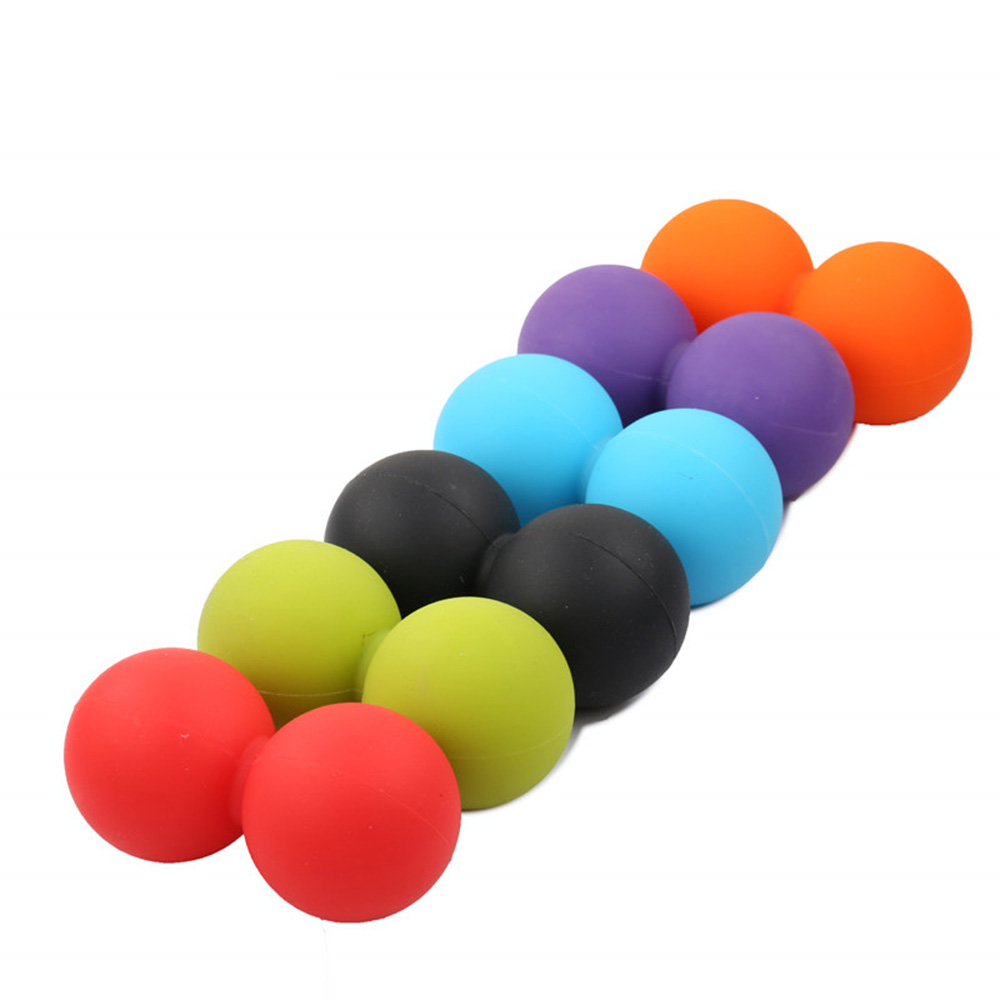 Lacrosse Ball Silicone Peanut Fascia Massage Balls Fitness Relax Gym Training Body Pain Relief Hockey Ball