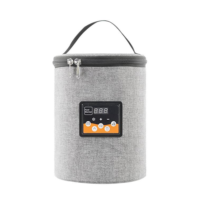 Car dual-bottle milk warmer Outdoor portable thermostatic milk warmer Multifunctional feeding bottle storage bag