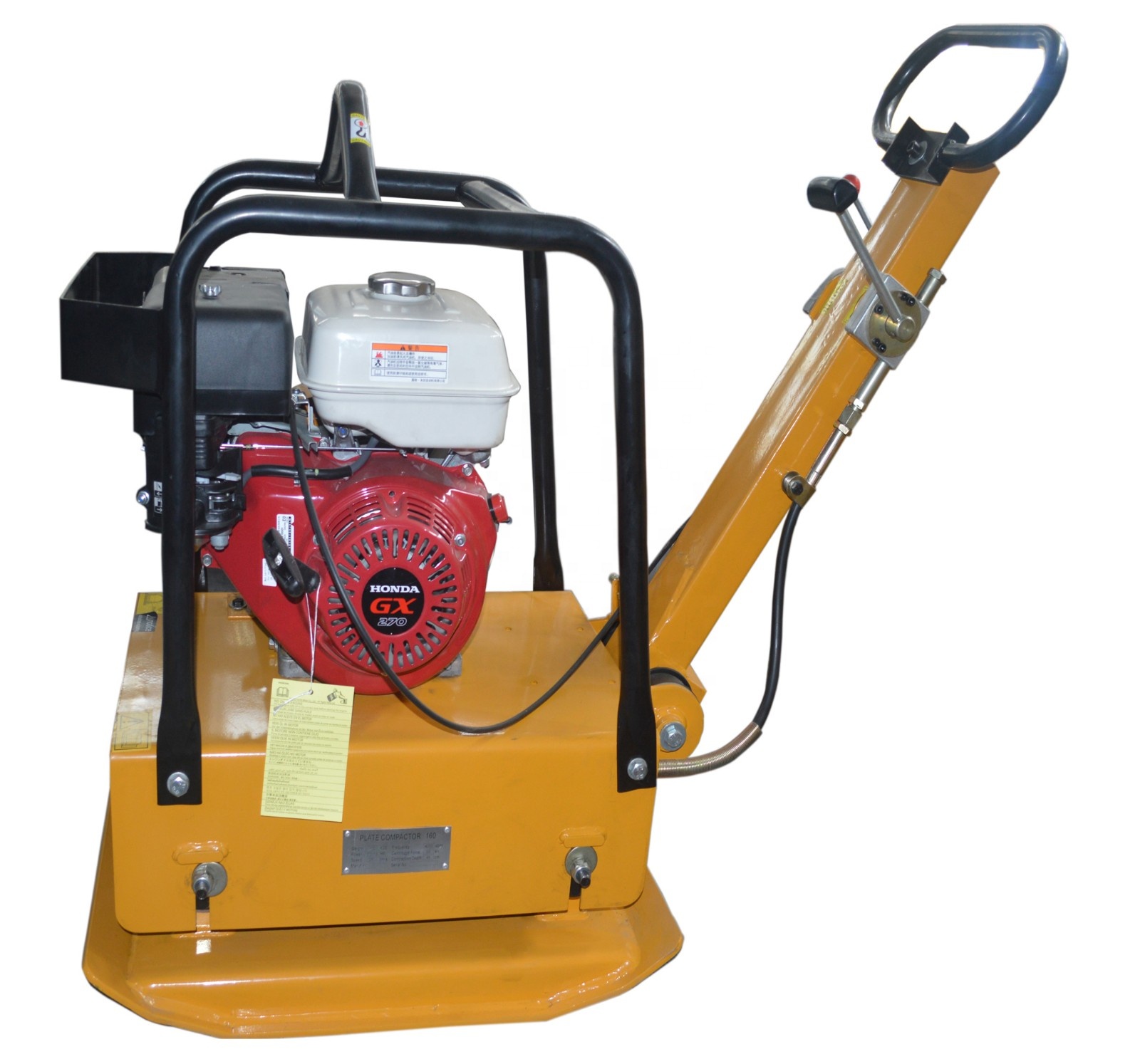 GMC-160 Vibrating concrete Plate Compactor machine with honda gasoline engine for sale