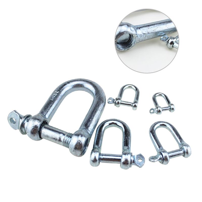 Factory Hot Steel Bow D Shape Galvanized Ring Wire Rope Shackle Hardware Tools