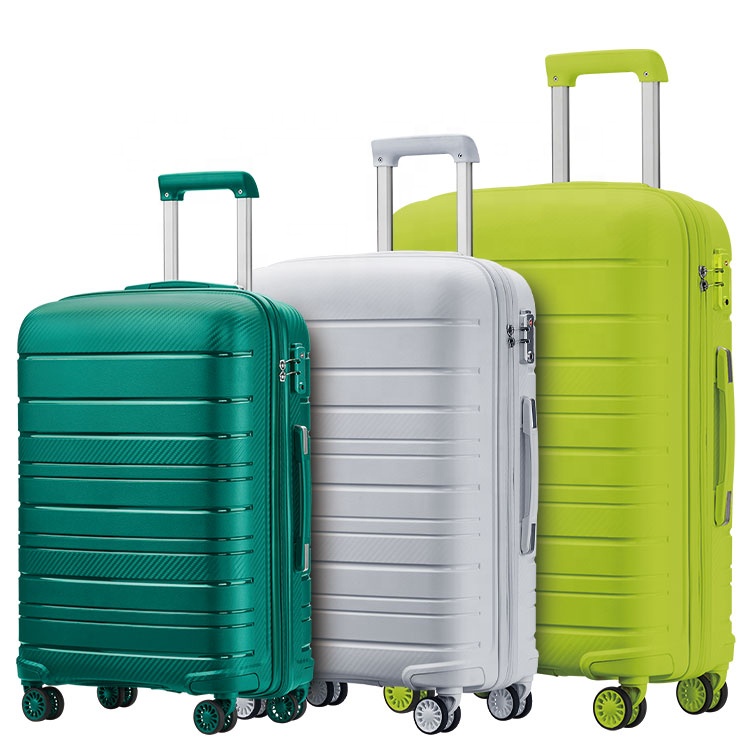 Hot sale TSA lock Trolley Suitcase Bag 20 24 28 PP Travel Luggage Set