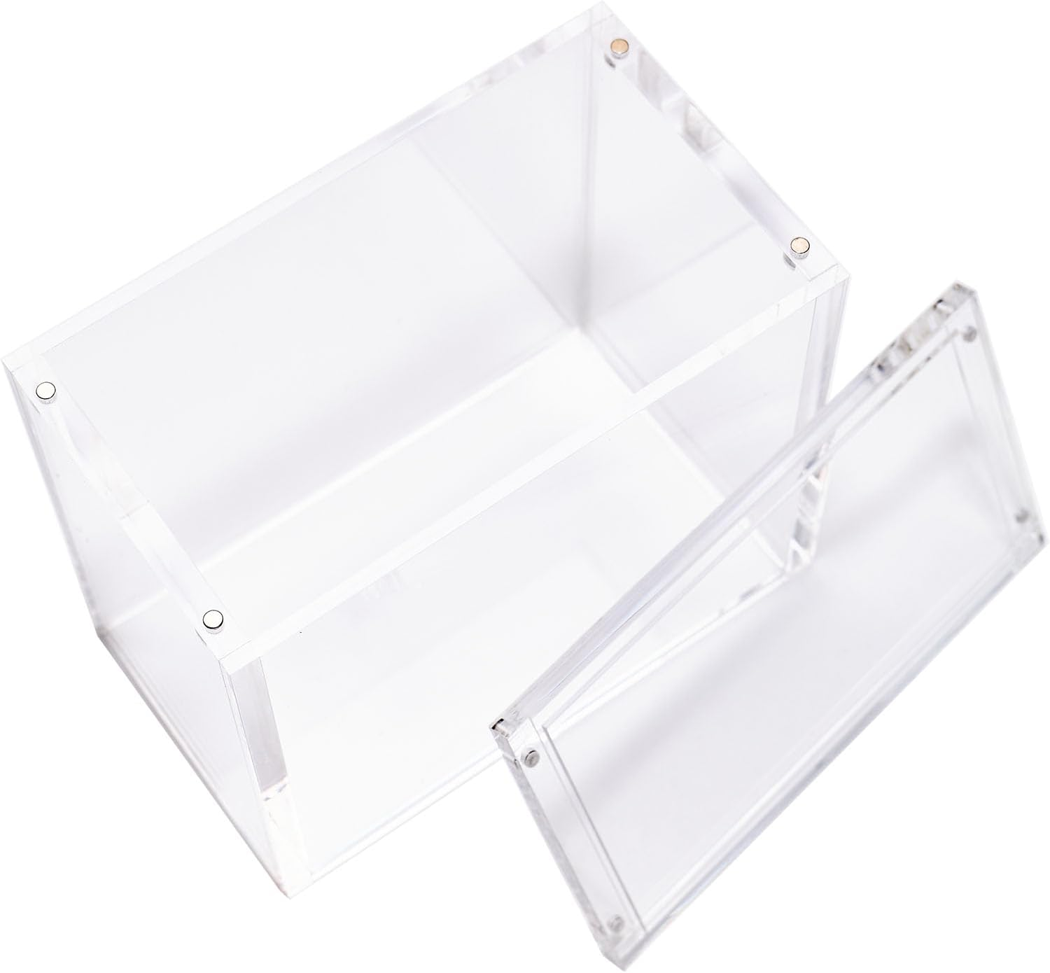 UV Acrylic Clear pokemon etb acrylic case Magnetic Lid Acrylic Pokemon Booster Box Display Case