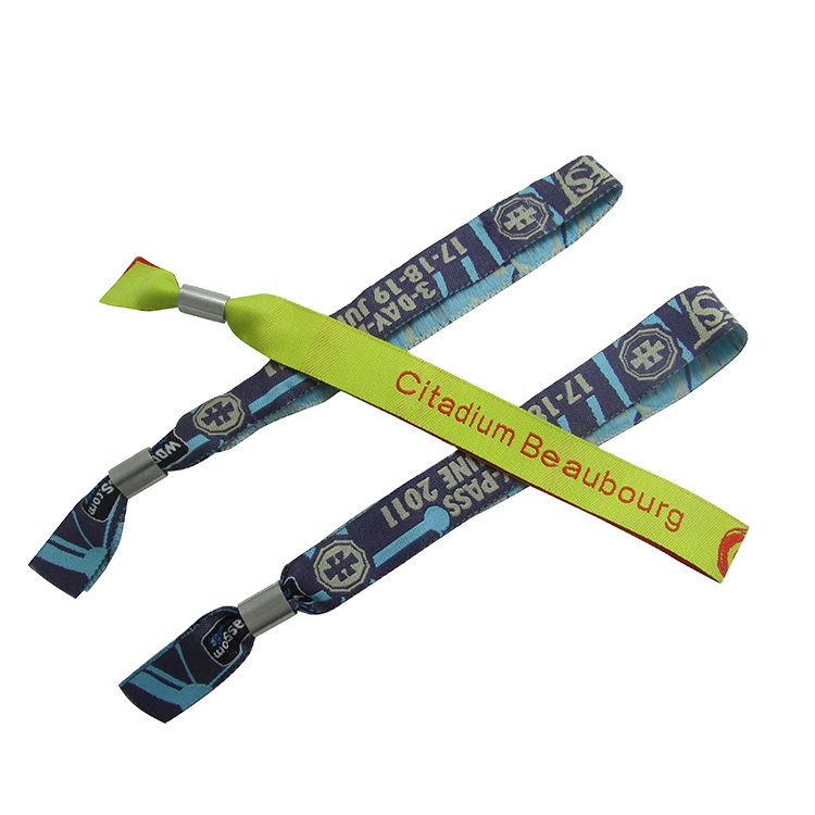 Special Custom One Time Use Fabric Wristband For Event