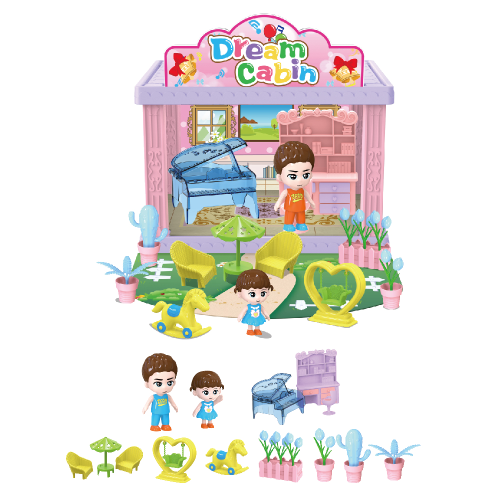 Игрушка дом пластик кукольная мебель дом игрушки
