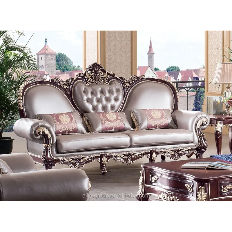 AS26-elegant furniture sofa set and genuine leather sofa