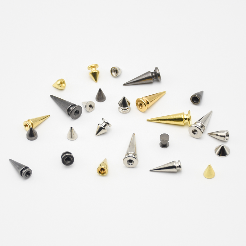 Wholesale High quality Silver color Multiple sizes metal rivet with screw for handbags