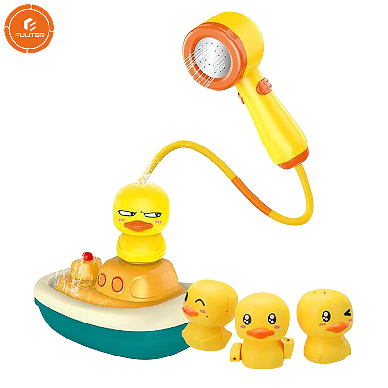 Baby Bath Toys for 1 Year old - Electric Duck Bath Shower Head Toy Bathtub Sprinkler Spraying Water Toy Water Games