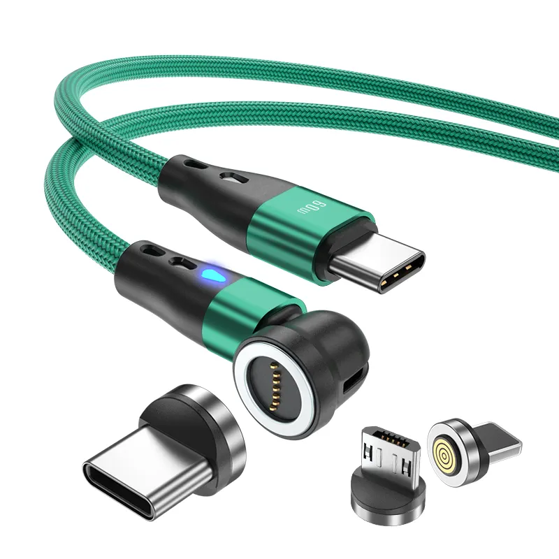 Magnetic Charging USB Date Cables 6in1 3in1 With Adapter Type C Micro Connectors Fast Charging Bending Usb Cables PD60W Fast