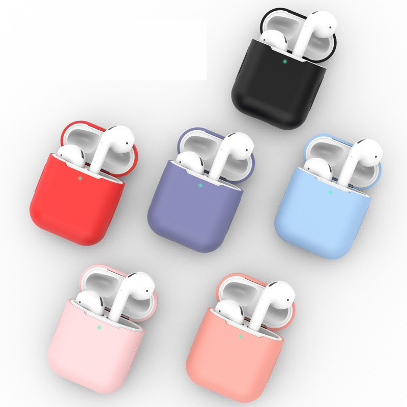 Мягкие силиконовые чехлы для Apple Airpods 1/2, защитный чехол для беспроводных наушников BT, чехлы для зарядных устройств Apple Air Pods
