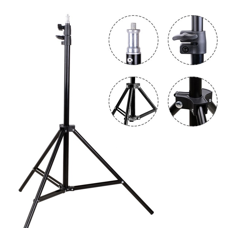 210cm Live Broadcast Makeup Ring Light Stand Phone Support Stands Photography Tripod for Camera Smartphone