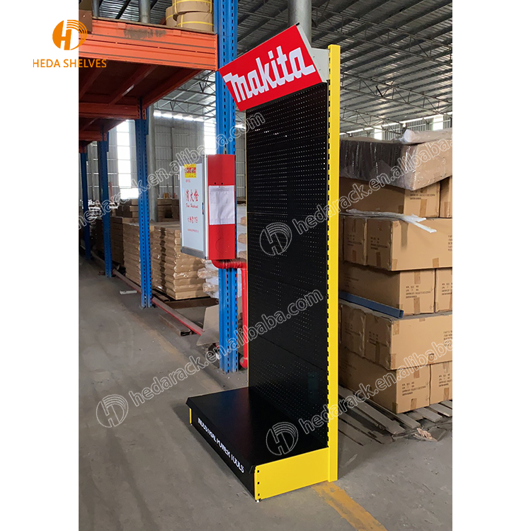 Свободный стоящий pegboard рекламы садовых электроинструментов аксессуары Стенд ручной инструмент висит дисплей стойки