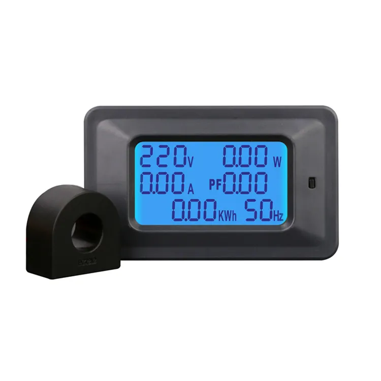 6 into 1 P06S-100 Voltage Ammeter V A Kw Pf Kwh Hz Digital Display LED Multi-function Power Meter with CT
