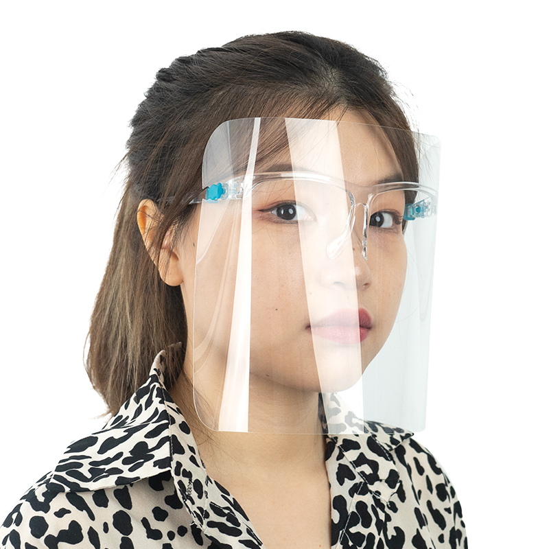 Full Plastic Transparent Glasses Frame Face Shield Anti Fog Clear Protective Reuseful Glasses Face Shields