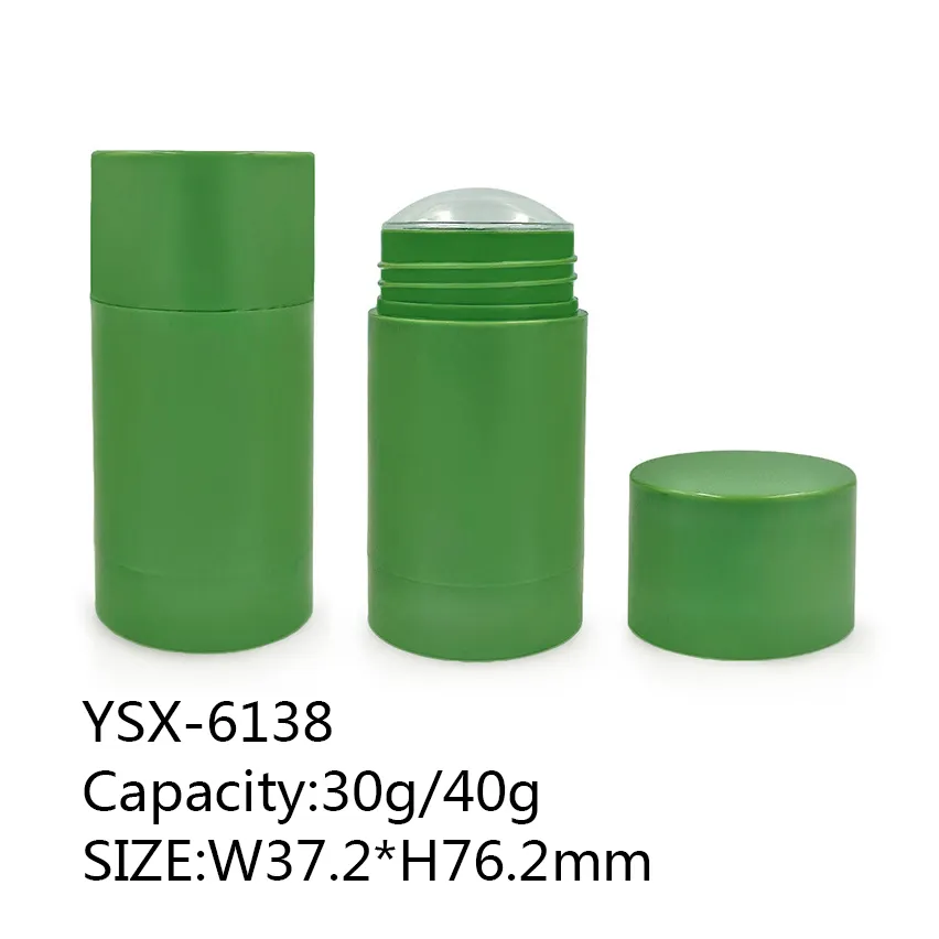 Factory wholesale 30g 40g solid balm custom round matte stick packaging stick deodorant