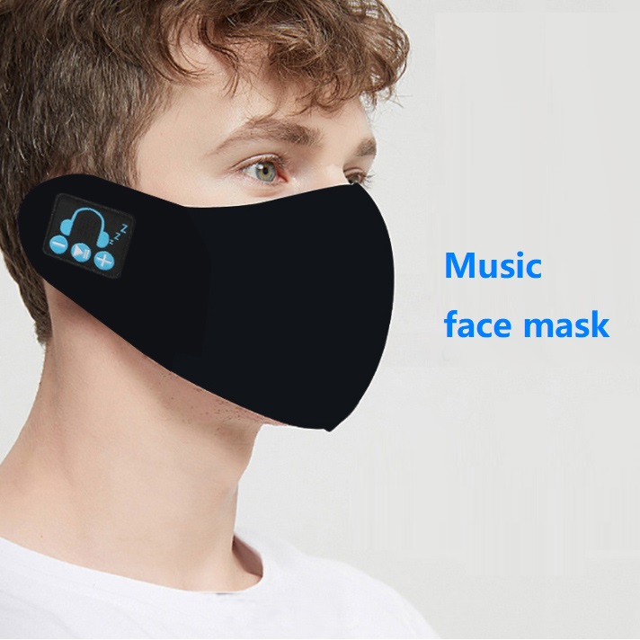 Bluetooth-наушники, музыкальный проигрыватель, моющаяся ткань, FaceMask с наушниками