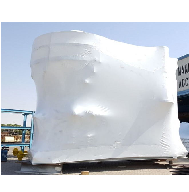 flame retardant large diameter heat shrink tube house wrap for building and goods protection